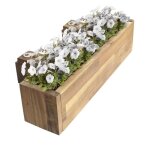 Jardinire pour balcon en acacia