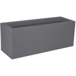 Balconnière - eda - volcania up - rectangulaire - 25 l - gris galet - plastique Balconnière - eda - volcania up - rectangulaire - 25 l - gris galet - plastique