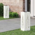 Balise solaire - vidaxl - vidaxl - 2 pi�ces - acier lamin� � froid - led blanc chaud