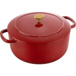 Ballarini bellamonte cocotte ronde en fonte maille rouge 20 cm 25 l