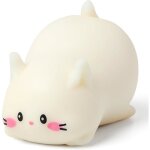 Balle anti - stress chat jouet sensoriel doux et moelleux pour enfants et adultes - adorable chat blanc ...