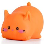 Balles anti - stress chat orange - jouets squishy animaux kawaii pour enfants et adultes jouets sensoriels ...