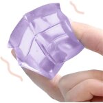 Balle anti - stress mochi ice block - jouet squishy pour r�duire le stress - mat�riau tpr - blanc