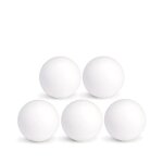 Balles de baby - foot blanches en plastique x5