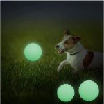 Balle pour chien 2 balles rebondissantes lumineuses et sombres balle pour chien indestructible jouet ...