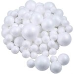 Balles pleines - lealoo - lot de 36 boules en polystyrène - 5 diamètres - décoration intérieure - mixte ... Balles pleines - lealoo - lot de 36 boules en polystyrène - 5 diamètres - décoration intérieure - mixte ...
