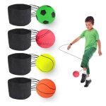 Balle de retour de poignet avec �lastique et bracelet - jeu dentra�nement de coordination - noir