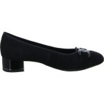 Ballerines femme - ara - graz - talon compens 3, 5 cm - cuir noir - bout rond