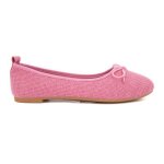 Ballerines tissu apolina effet crochet avec noeud femme manoukian