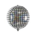 Ballon aluminium boule � facettes disco 40 cm