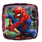 Ballon aluminium carr� - mes verrines - spiderman - 43 cm - d�coration anniversaire - enfant