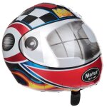 Ballon aluminium casque course formule 1 45cm