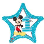 Ballon aluminium 1er anniversaire mickey 43 cm - bleu