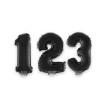 Ballon aluminium géant chiffre 4 - generique - 1 m - noir - gonflable à lhélium - décoration anniversaire ... Ballon aluminium géant chiffre 4 - generique - 1 m - noir - gonflable à lhélium - décoration anniversaire ...