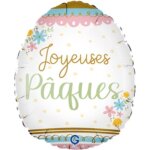 Ballon aluminium oeufs 45 cm joyeuses p�ques