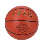 Ballon de basket - rezo - caoutchouc - taille 5 - marron - polyvalent