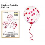 Ballons de baudruche - mes verrines - rouge - lot de 6 - hélium - chic et élégant Ballons de baudruche - mes verrines - rouge - lot de 6 - hélium - chic et élégant