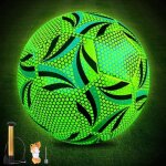 Ballon de football en fluorescence ballon de foot taille 5 pour enfant et adultes ballon de football ...