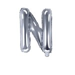 Ballon lettre n argent 35 cm