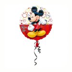 Ballon - amscan - mickey et ses amis - rond - 45 cm - multicolore - hlium