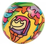 Ballon de plage - bestway - pop art - diam�tre 63 cm - r�sistant - mixte