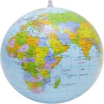 Ballon de plage - globe - globe gonflable - pvc de haute qualité - 16 pouces - mixte Ballon de plage - globe - globe gonflable - pvc de haute qualité - 16 pouces - mixte
