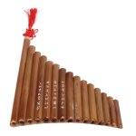 Bamboo pan flute 15 pipes g tone instrument traditionnel chinois pour d�butants