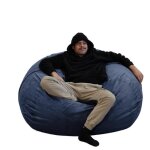 Bananair pouf gant 140 cm de diamtre velvet xxl avec mousse dchiquete ultra confortable canap double ...