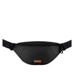 Sac banane r�versible - cabaia - noire - femme - zipp�e - bandouli�re - t�ches tricolores