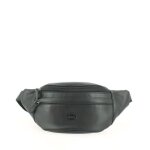 Banane en cuir - francinel - 3 compartiments - sangle ajustable - zippée - noir Banane en cuir - francinel - 3 compartiments - sangle ajustable - zippée - noir