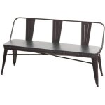 Banc 3 places - chesterfield - noir - gris - cuir artificiel - design industriel - confort optimal