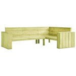 Banc dangle de jardin - vidaxl - 239 cm - bois de pin imprégné - 3 personnes - extérieur Banc dangle de jardin - vidaxl - 239 cm - bois de pin imprégné - 3 personnes - extérieur