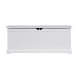 Banc � chaussures blanc 112x40x45 cm banc coffre de rangement avec abattant meuble entr�e banc de chambre ...