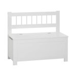 Banc coffre enfant blanc 755x64cm - atmosphera createur dinterieur