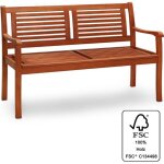 Banc de jardin 120cm x 60cm x 90cm en bois eucalyptus certifi fsc / terrasse