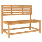 Banc de jardin 2 places bois pin convertible table pique - nique ext�rieur terrasse balcon r�sistant ...