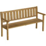 Banc de jardin - banquette ext�rieur - outsunny - 3 places personnalisable (diy) avec capacit� 360 kg ...