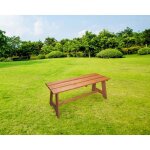 Banc de jardin et dint�rieur adgo simple en bois 119x37 cm sans dossier laqu� marron impr�gn� dune finition ...