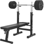 Banc de musculation avec set dhaltres longs