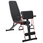 Banc de musculation r�glable - vidaxl - noir - acier - 131x41x100 cm - poids maximal 150 kg
