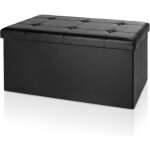 Banc de rangement avec couvercle amovible siège pouf coffre de rangement pliable pour salon chambre couloir ... Banc de rangement avec couvercle amovible siège pouf coffre de rangement pliable pour salon chambre couloir ...