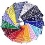 Bandanas fichu mouchoir unisexe bandeau de cheveux echarpe de cou multicolore pour homme et femme Bandanas fichu mouchoir unisexe bandeau de cheveux echarpe de cou multicolore pour homme et femme