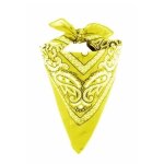 Bandana jaune 55 x 55cm (coton)