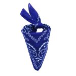 Bandana - kebello - femme - 100% coton - 55 x 55 cm - bleu