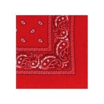 Lot de 12 bandanas rouges en polyester pour femme - style vintage et tendance - dimensions 57x57cm