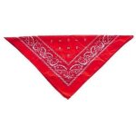 Bandana - non spcifi - rouge - 50x50 cm - imprim floral - printemps / t