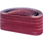 Bande abrasive 13 x 457 mmensemble de bandes abrasives(10 x grain 40 / 60 / 80 / 120 / 180 / 240 chacun) ...