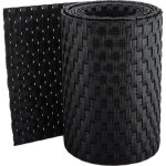Bande brise - vue en rsine tresse pour clture rigide 19 x 255 cm noir
