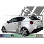 Bandes capot - alfa romeo - gris - kit complet - tuning sticker autocollant - voiture