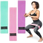 Bande lastique fitness en tissubande de rsistance 3niveaux de forcequipement dexercices pour rducation ...